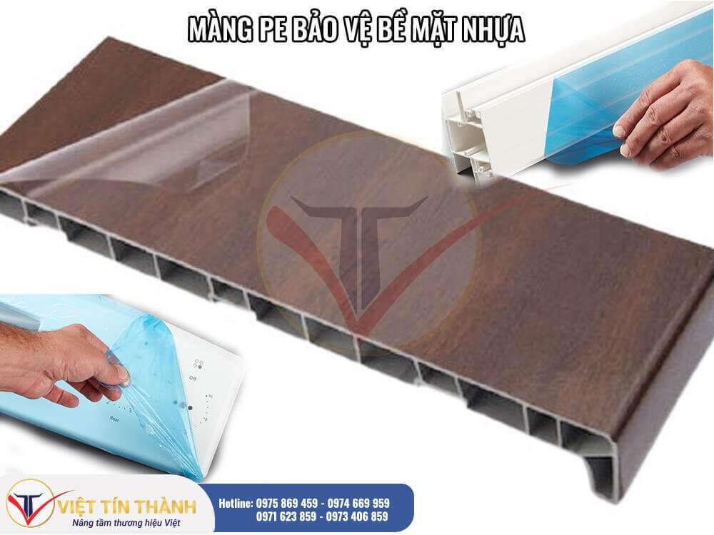 màng bảo vệ trắng trong bảo vệ bề mặt nhựa